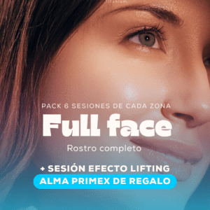 Pack Full Face: 6 sesiones de Rostro completo + de REGALO 1 sesión de Radiofrecuencia Alma Prime X (copia)