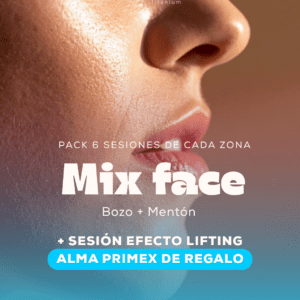 Pack Mix Face: 6 sesiones de Bozo + 6 Mentón + de REGALO 1 sesión de Radiofrecuencia Alma Prime X