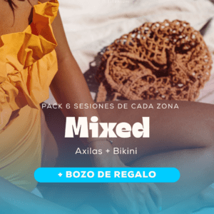 Pack Mixed: 6 sesiones de Bikini + 6 Axilas + 6 sesiones de REGALO de Bozo